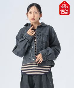 【+15%ポイントUP】クロップド デニム ジャケット