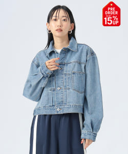 【+15%ポイントUP】クロップド デニム ジャケット