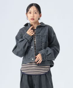 【+15%ポイントUP】クロップド デニム ジャケット