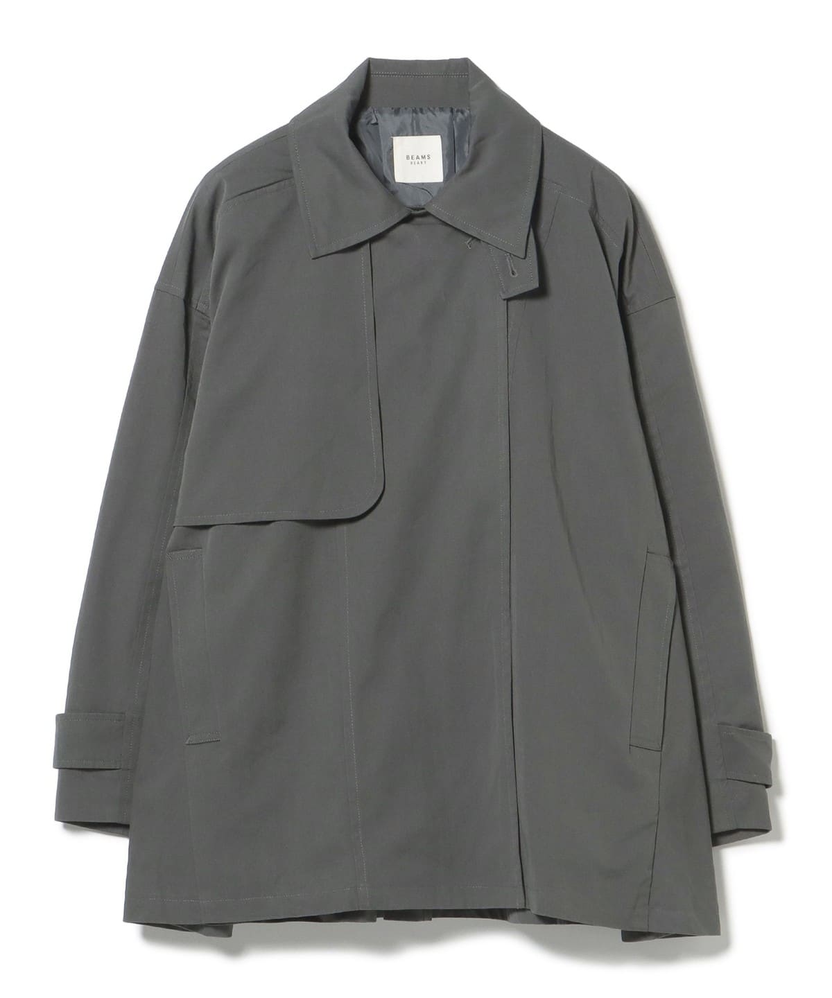 ショート トレンチ コート コート WOMEN CHARCOAL GREY ONE SIZE ショート トレンチ コート コート WOMEN CHARCOAL GREY ONE SIZE