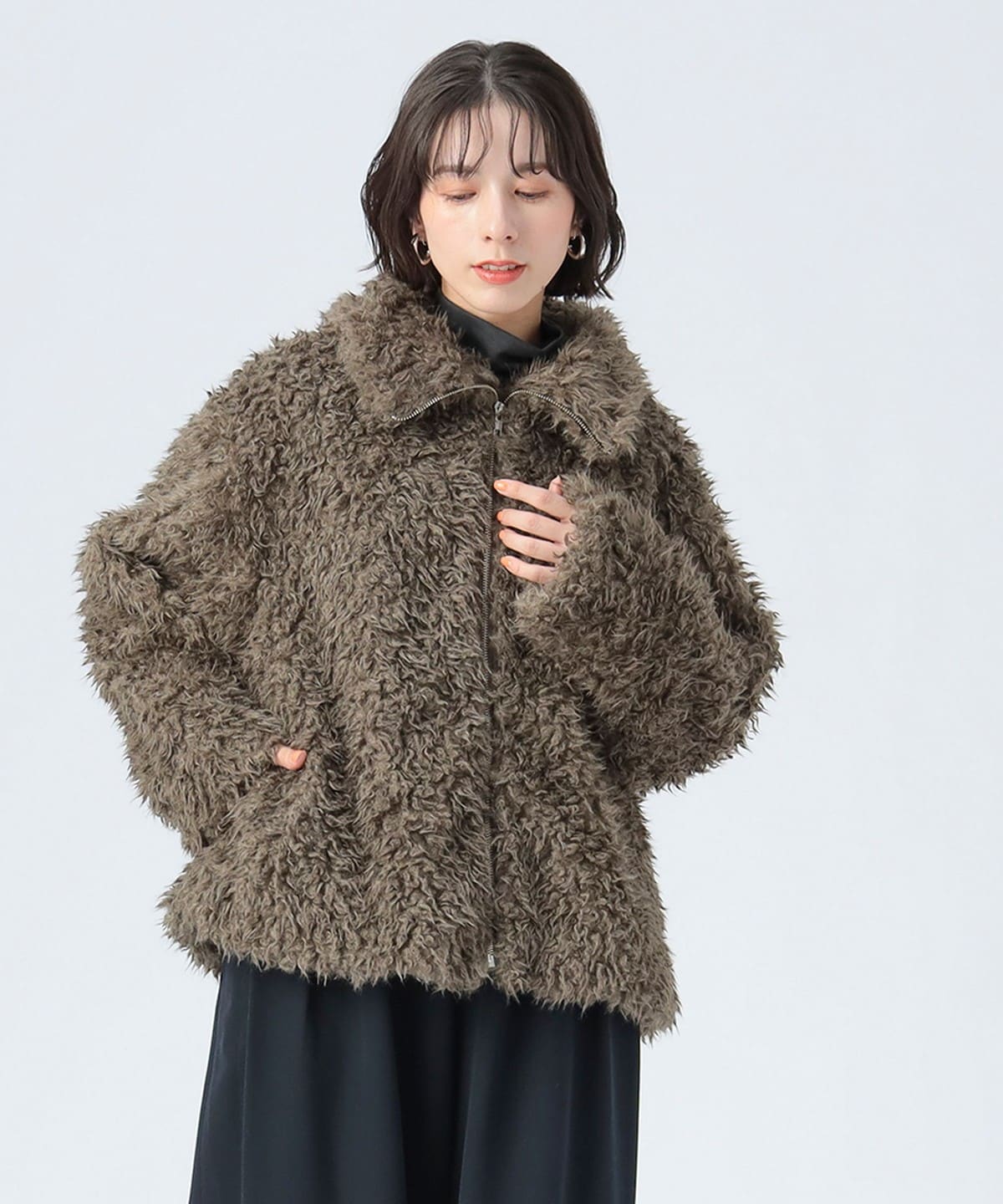 BEAMS HEART（ビームス ハート）ウェイビー ファー ブルゾン（ブルゾン