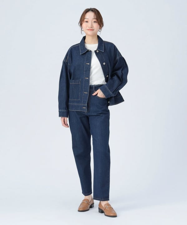 BEAMS HEART（ビームス ハート）タック スリーブ オーバー デニム