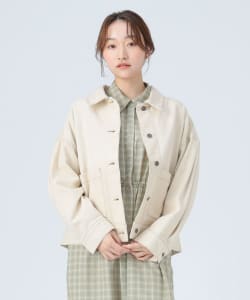 タック スリーブ オーバー デニム ジャケット