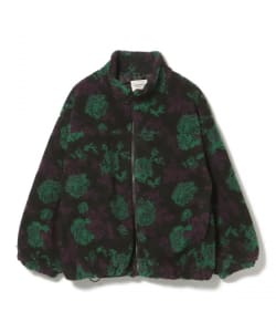 柄 ボア ブルゾン