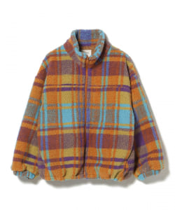 柄 ボア ブルゾン