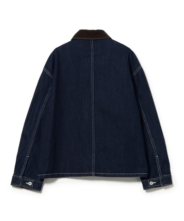 【10%OFFクーポン対象】襟コーデュロイ カバーオール ジャケット