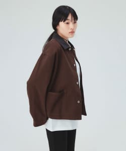 襟コーデュロイ カバーオール ジャケット