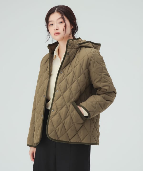【10%OFFクーポン対象】フード キルティング ブルゾン 驚くほど軽くて暖かい中わた仕様 [H：171cm Size：M]