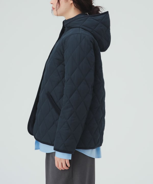 【10%OFFクーポン対象】フード キルティング ブルゾン [H：171cm Size：M]