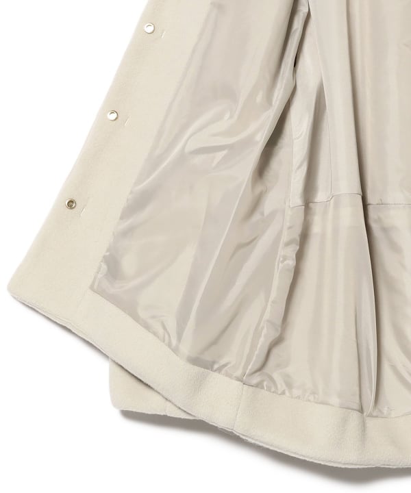 Melange collarless jacket