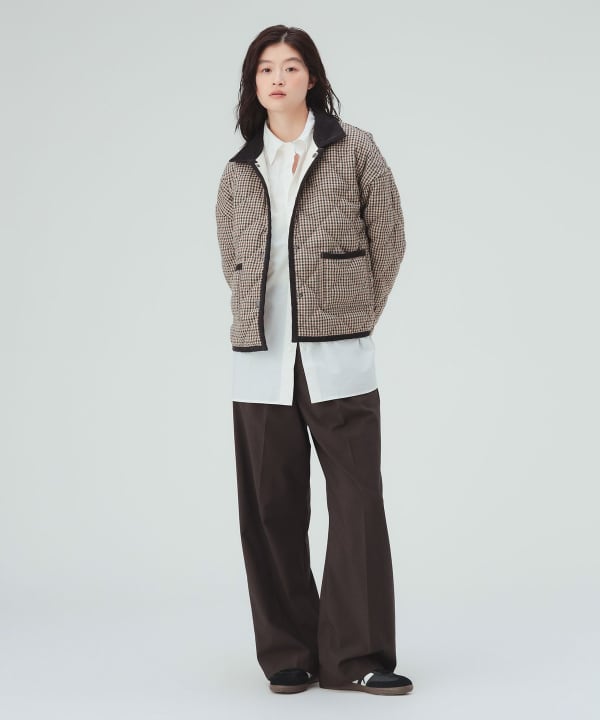 【10%OFFクーポン対象】コーデュロイ襟 リバーシブル キルティング ブルゾン [H：171cm]