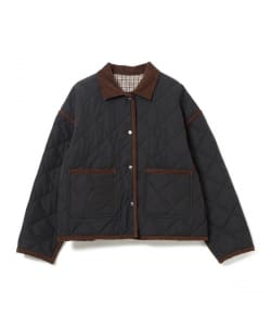 【10%OFFクーポン対象】コーデュロイ襟 リバーシブル キルティング ブルゾン