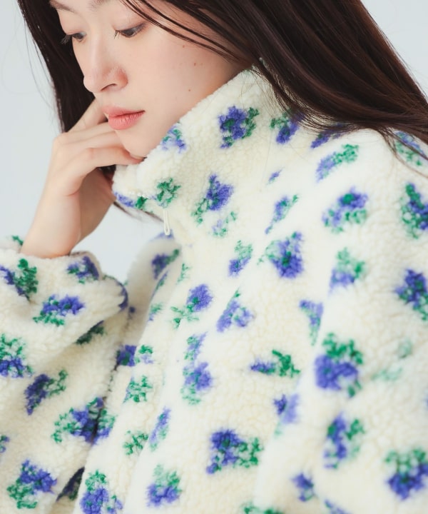 花紋羊羔絨夾克