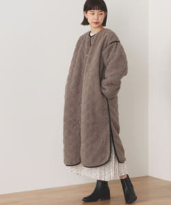 BEAMS HEART / ボア × キルティング リバーシブル コート
