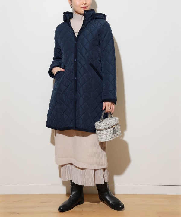 BEAMS HEART BEAMS HEART BEAMS HEART / Quilted hooded coat (coats