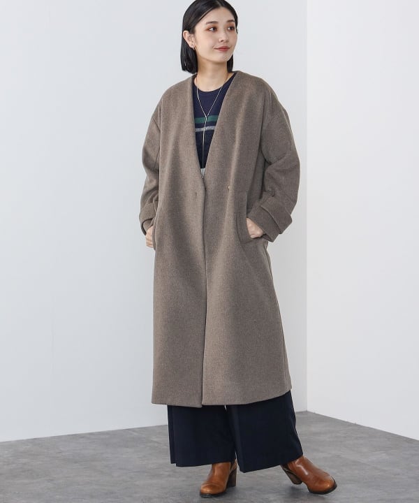 本日特価】 【値引き】gallery beams ノーカラーコート ジャケット 