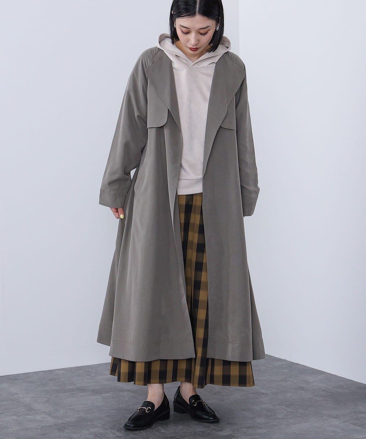 極美品 ビームスハート トレンチコート ロング ベルト ベージュ L BEAMS HEART（ビームスハート）｜トレンチコート一覧 - WEAR