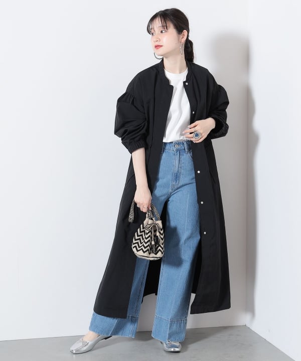 BEAMS HEART ステンカラーコート コート ショート メンズ