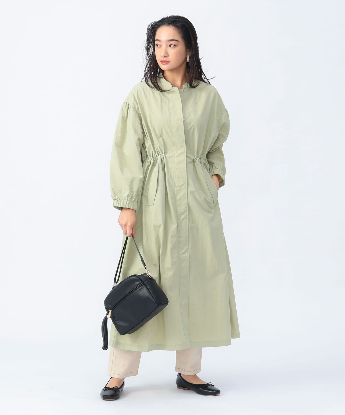 ドロスト ロング シャツコート コート WOMEN MINT ONE SIZE ドロスト ロング シャツコート コート WOMEN MINT ONE SIZE