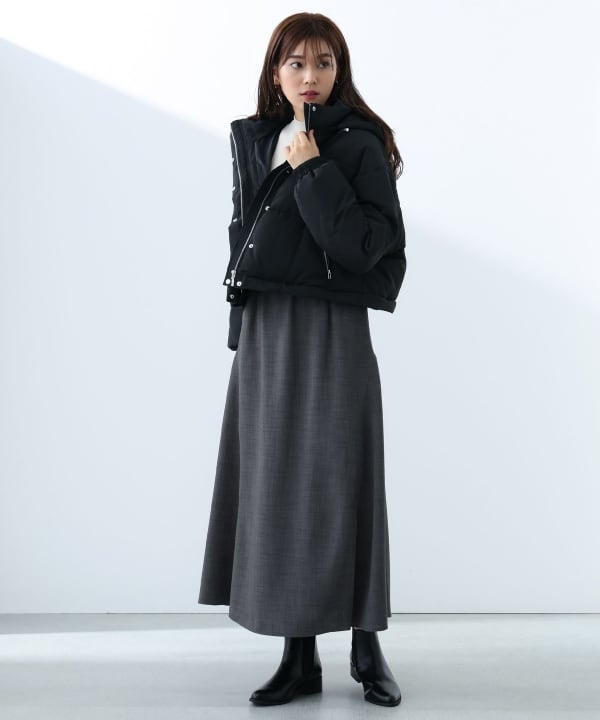 BEAMS HEART（ビームス ハート）裾2WAY 撥水 ダウンコート
