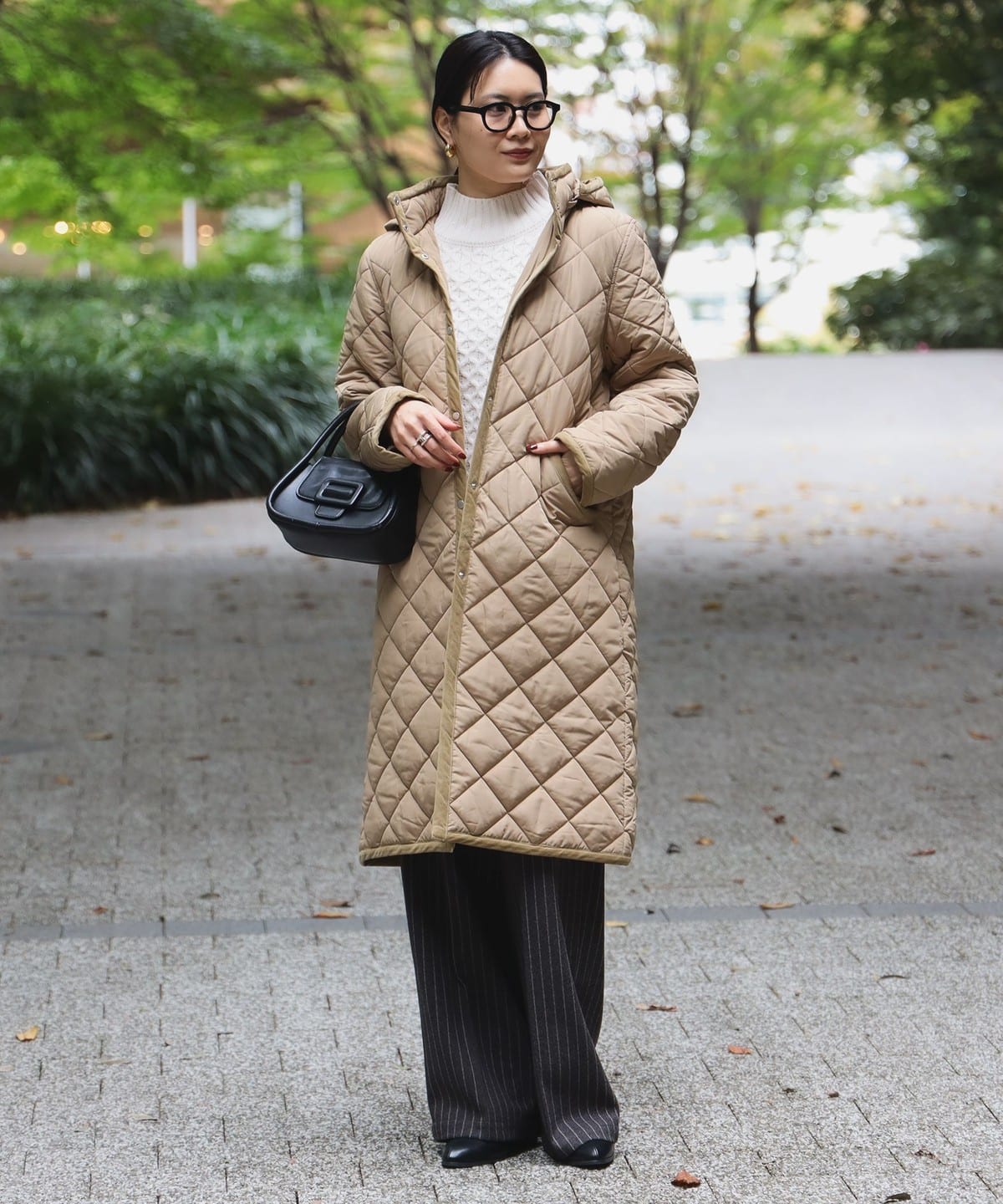 BEAMS HEART（ビームス ハート）キルティング フード ロングコート