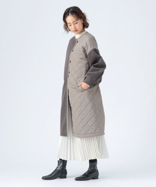 【超美品‼️】 バーバリー チェック キルティング コート 2Y 90 バーバリー「トレンチコート×キルティング」のドッキング