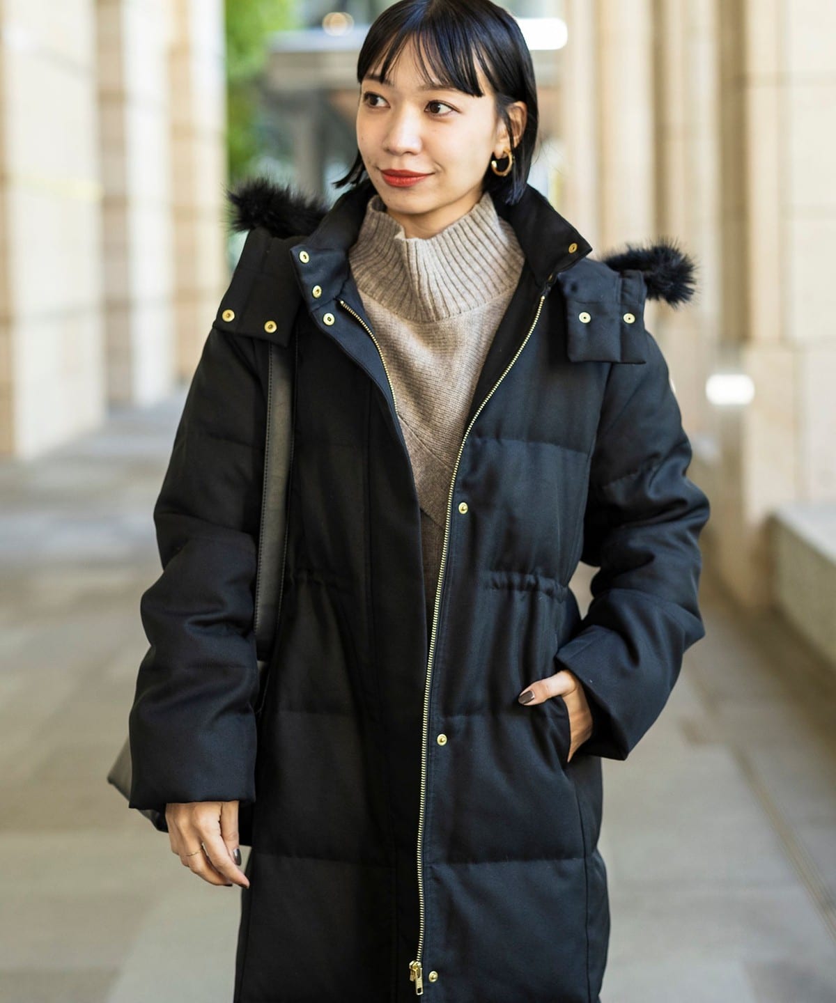 BEAMS HEART（ビームス ハート）撥水 ロングダウンコート