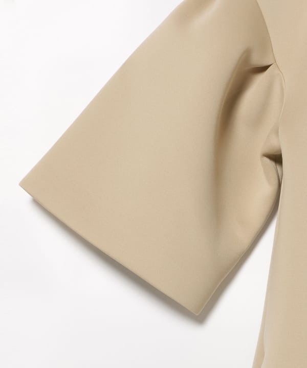 BEAMS HEART ボリューム袖 ダンボール ミドルコート BEAMS HEART コート アウター ボリューム袖 ダンボール ミドル