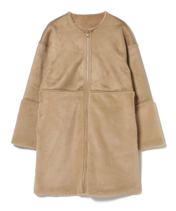 BEAMS HEART（ビームス ハート）フェイクムートン リバーシブル コート