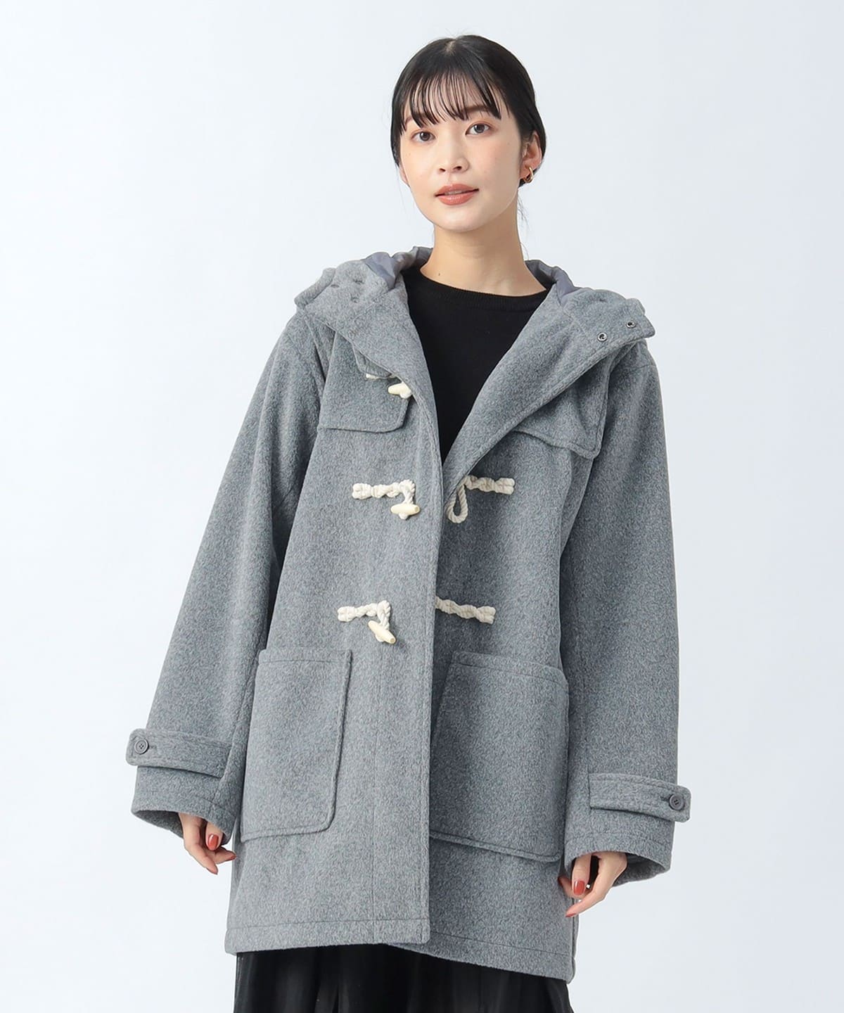 BEAMS HEART ダッフルコート L グレー美品　最終値下げ BEAMS HEART（ビームス ハート）【BLACK FRIDAY対象】ダックフル