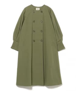後ボタン ロングコート