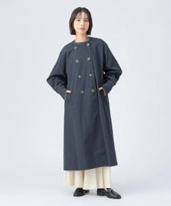 後ボタン ロングコート