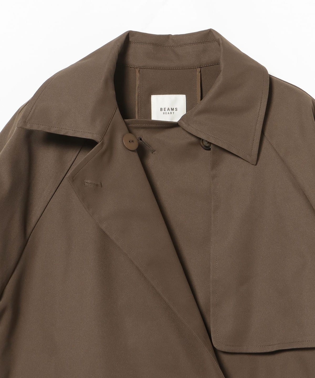 BEAMS HEART Double-BEAMS HEART Mid-Length Trench Coat (Coat Trench