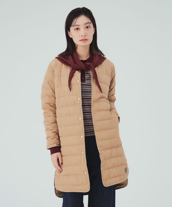 フレンチダウン ロング コート ヒップまでカバーして着ぶくれ知らずの美ライン [H：168cm Size：M]