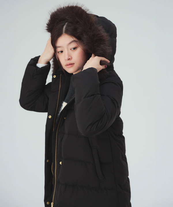 【10%OFFクーポン対象】河田フェザー ロング ダウンコート  [H：171cm Size：M]