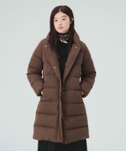 河田フェザー ロング ダウンコート