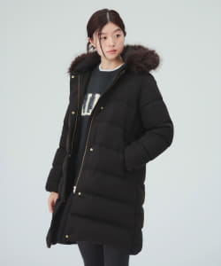 【10%OFFクーポン対象】河田フェザー ロング ダウンコート