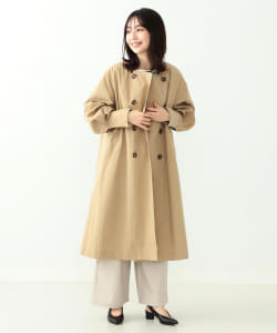 BEAMS HEART / バックボタン ノーカラーコート