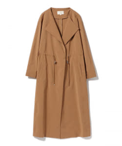 BEAMS HEART / ノーカラー オーバーサイズ ロングコート