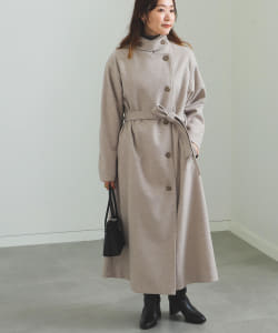 BEAMS HEART / スタンドカラー ロングコート
