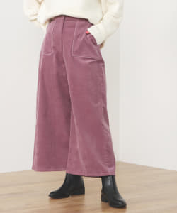 細コール ポケット ワイドパンツ