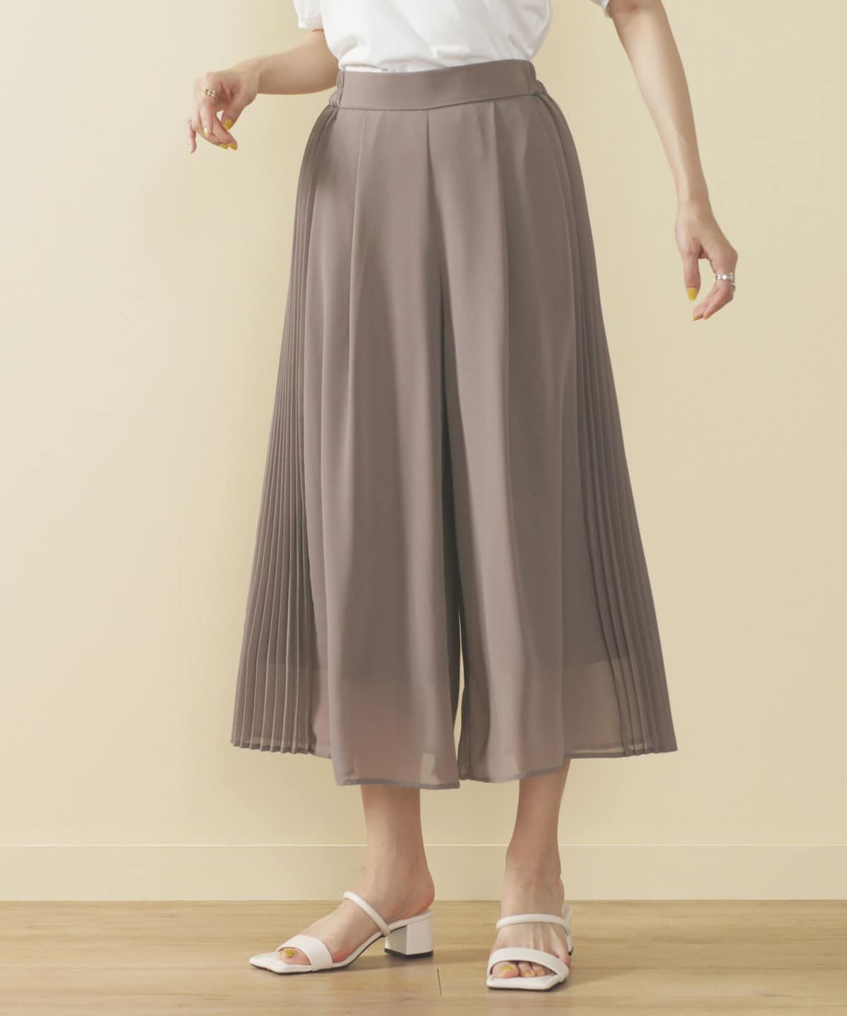 シフォンプリーツ パンツ パンツ WOMEN LT. PURPLE ONE SIZE シフォンプリーツ パンツ パンツ WOMEN LT. PURPLE ONE SIZE