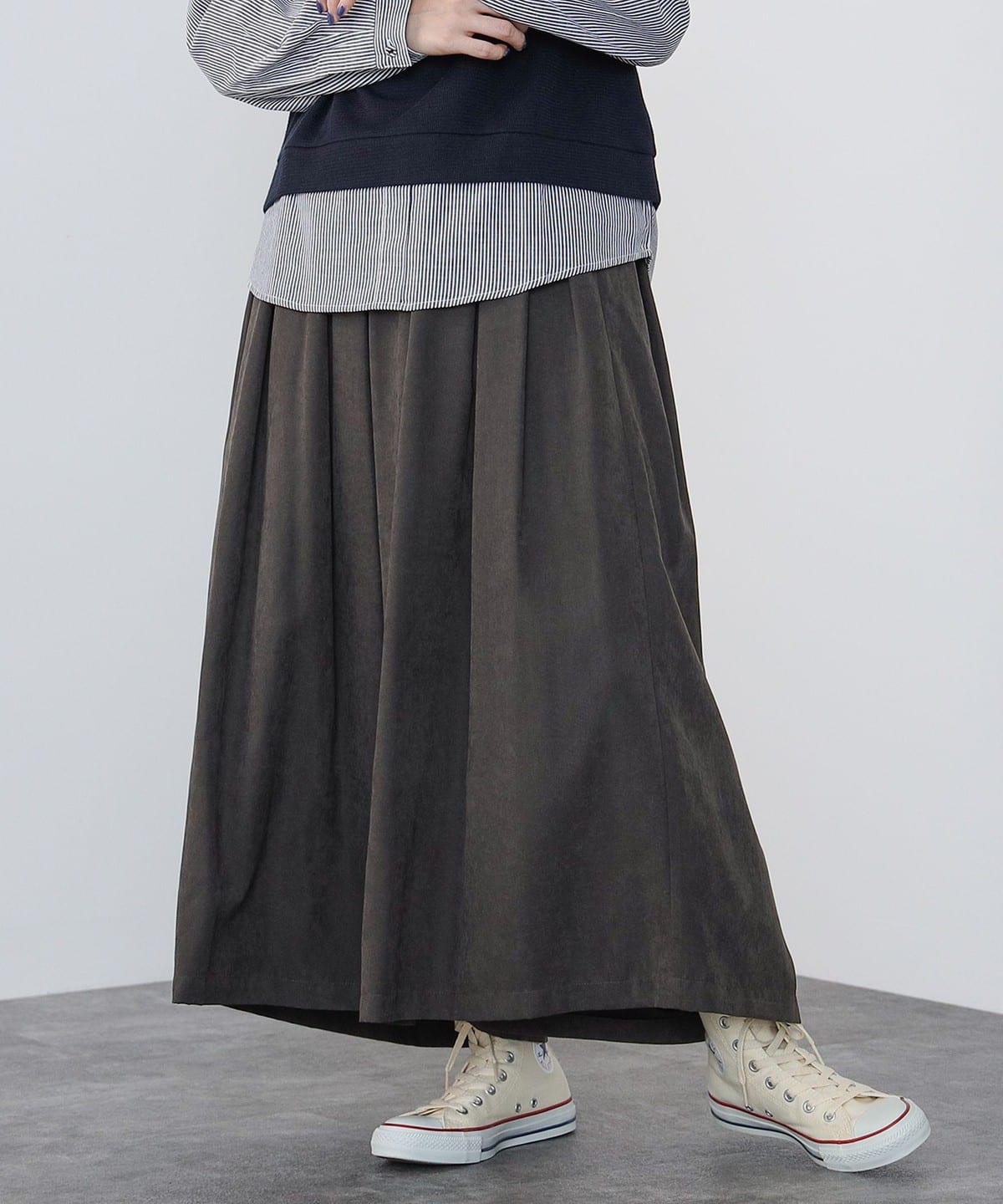 ウエストタック ピーチ パンツ パンツ WOMEN CHARCOAL BLACK ONE SIZE ウエストタック ピーチ パンツ パンツ WOMEN CHARCOAL BLACK ONE SIZE