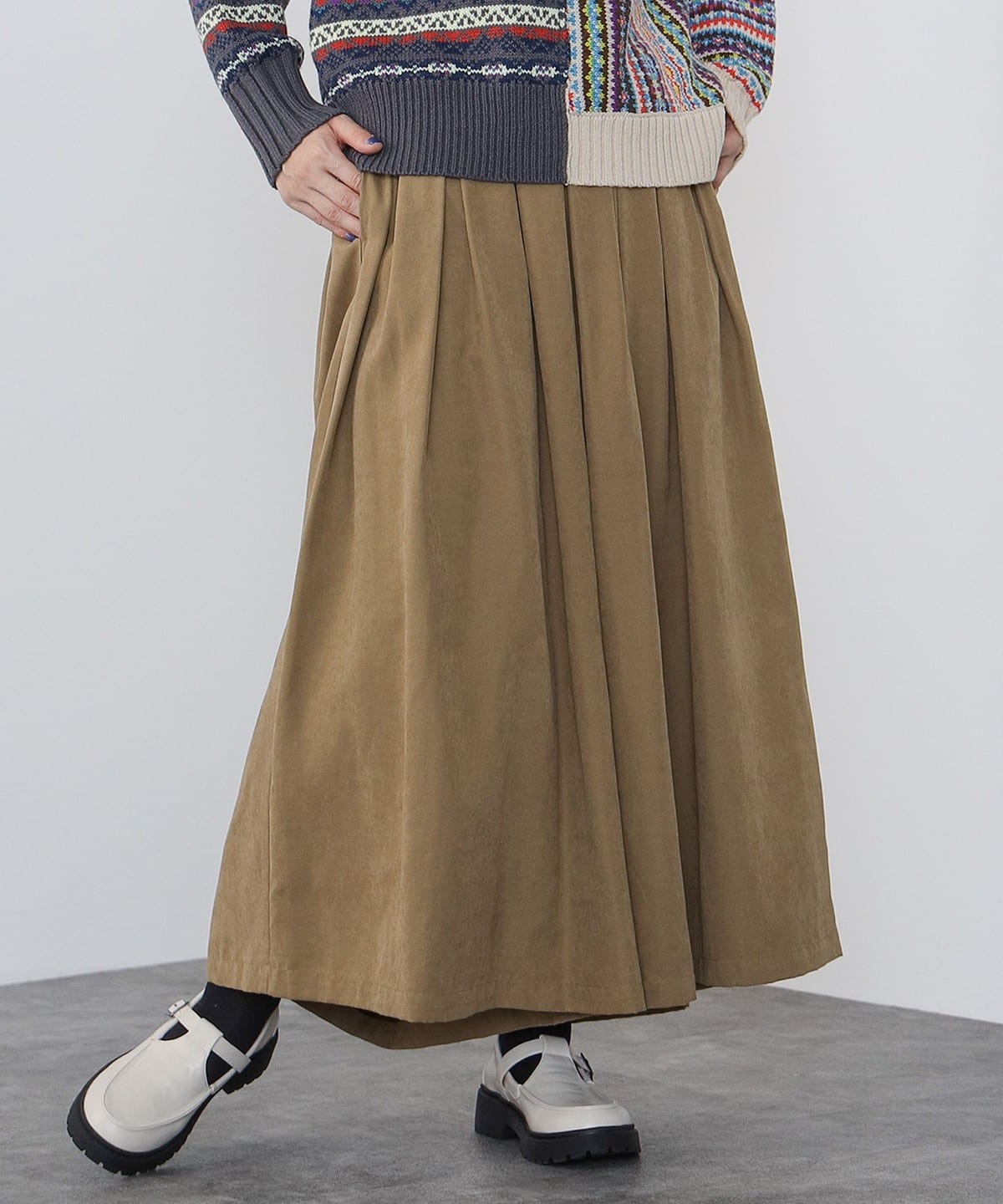ウエストタック ピーチ パンツ パンツ WOMEN KHAKI ONE SIZE ウエストタック ピーチ パンツ パンツ WOMEN KHAKI ONE SIZE
