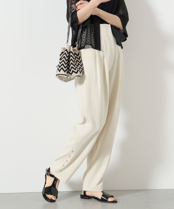 BEAMS HEART（ビームス ハート）パイピング 裾ボタン ハイ