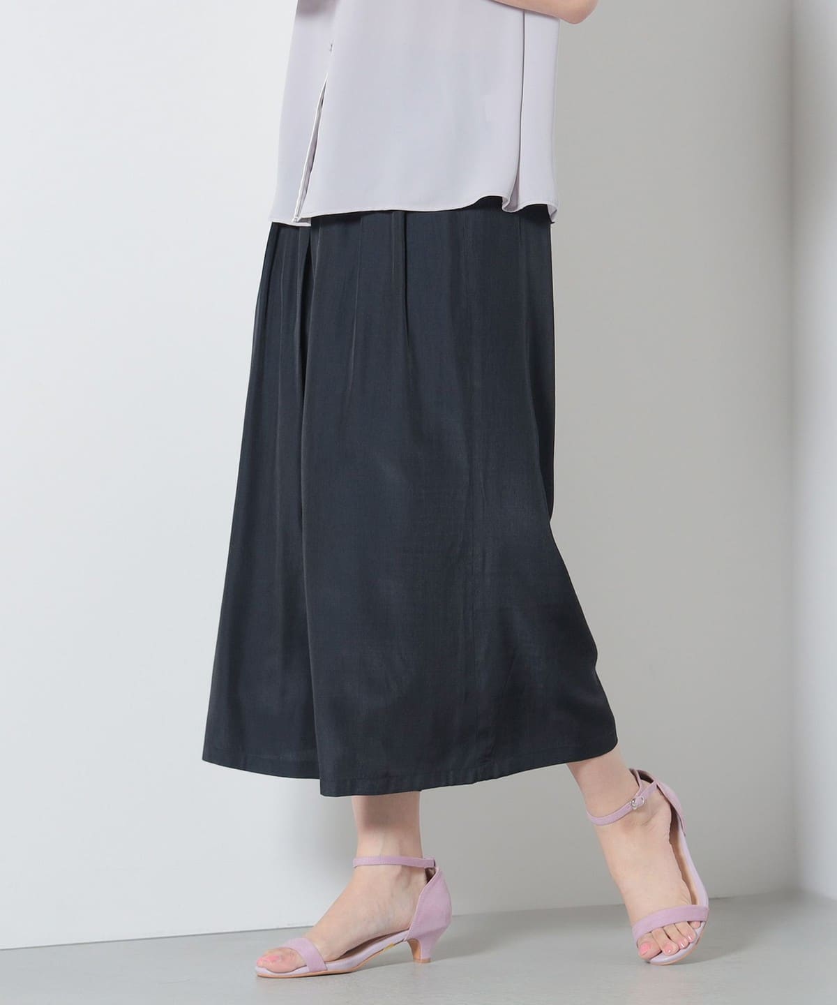 クレープ ワイドパンツ パンツ WOMEN NAVY ONE SIZE クレープ ワイドパンツ パンツ WOMEN NAVY ONE SIZE