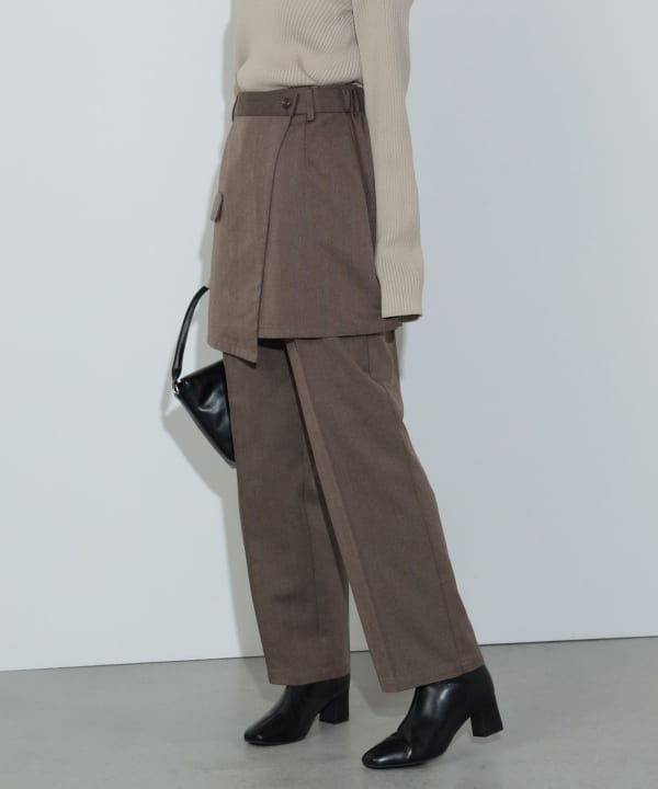 BEAMS HEART BEAMS HEART-WAY Skirt Pants Layered Set (Set BEAMS HEART BEAMS HEART-WAY Skirt Pants Layered Set (Set