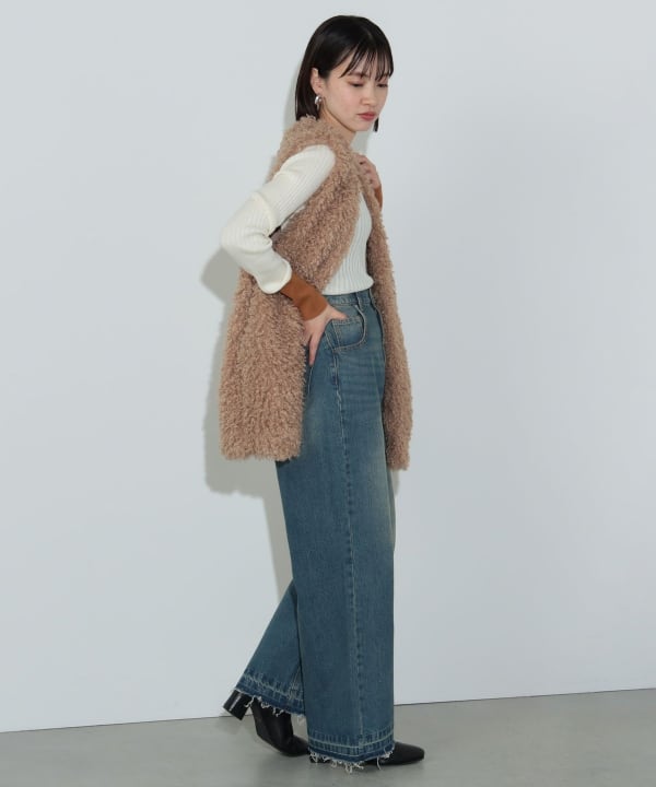 BEAMS HEART（ビームス ハート）カットオフ デニムパンツ（S～M