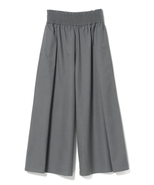 BEAMS WOMEN｜リブウエスト ワイド パンツ | Rakuten Fashion