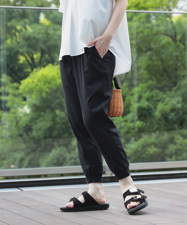 新規購入 BEAMS HEART（ビームス ハート）麻混ドライタッチ ジョグパンツ パンツ
